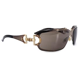 Gucci-Brown Bamboo Sunglasses Brown Wrap GG 2796 62/15 115 mm-Brown