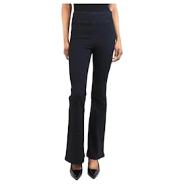 Frame Denim-Black Jetset flared jeans - size UK 4-Black
