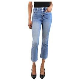 Frame Denim-Blue denim raw hem jeans - size UK 8-Blue