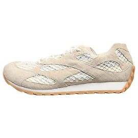 Bottega Veneta Graue Wildleder- und Mesh-Orbit-Sneaker - Größe EU 39 Grau
