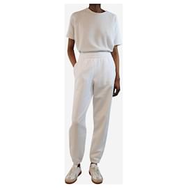 Alexander Wang-White puff logo sweatpants - size XS-White
