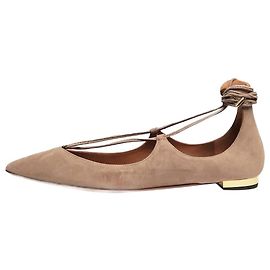 Aquazzura Blush suede Christy flats - size EU 37 Other