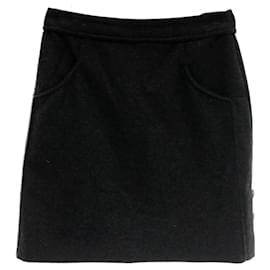 Chanel-Amazing Chanel Wool Blend Skirt-Black