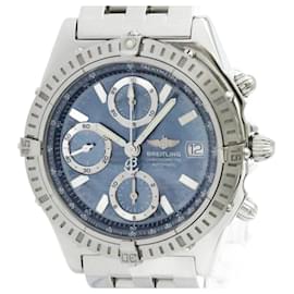 Breitling-Breitling Chronomat Blue MOP Dial Steel Automatic Watch A13352-Other