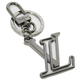 Louis Vuitton-Louis Vuitton Keychain Porto Cle LV Line Signature-Black