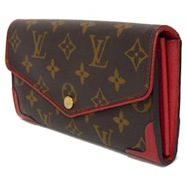 Louis Vuitton-Louis Vuitton Long Wallet Portefeuille Sarah-Brown,Fuschia