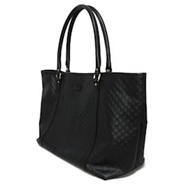 Gucci-Gucci Black Leather Tote Bag-Black