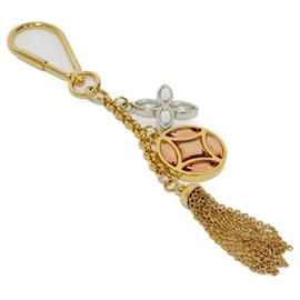 Louis Vuitton-Louis Vuitton Keychain Portocle Ice Flower-Golden