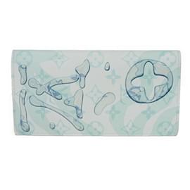 Louis Vuitton-Louis Vuitton Long Wallet Portefeuille Brazza-Blue