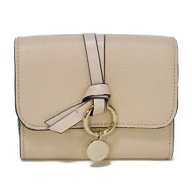 Cartera charm trifold pequeña Alphabet Chloé Rosa