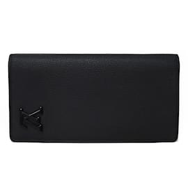 Louis Vuitton-Louis Vuitton Long Wallet Portefeuille Brazza NM-Black