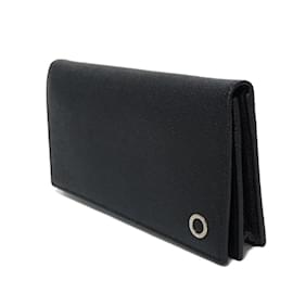 Bulgari-Bvlgari Black Leather Long Wallet-Black