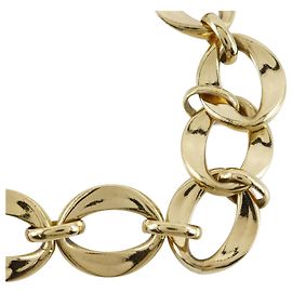 Collier ras du cou en chaîne plaqué or Chanel Doré