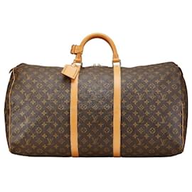 Louis Vuitton-Louis Vuitton Monogram Keepall 60 Boston Bag-Brown