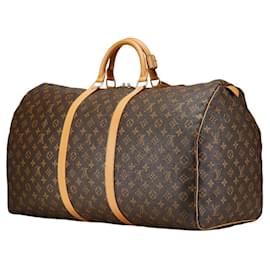Louis Vuitton-Louis Vuitton Monogram Keepall 60 Boston Bag-Brown