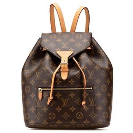 Mochila Montsouris Monogram Louis Vuitton Marrom Monograma