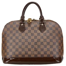Louis Vuitton-Louis Vuitton Damier Alma PM Handbag-Brown,Damier ebene