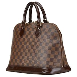 Louis Vuitton-Louis Vuitton Damier Alma PM Handbag-Brown,Damier ebene