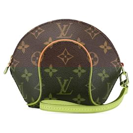 Louis Vuitton-Louis Vuitton Monogram Mini Ellipse Pouch-Brown,Monogram
