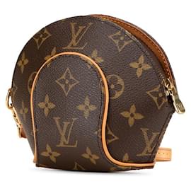 Louis Vuitton-Louis Vuitton Monogram Mini Ellipse Pouch-Brown,Monogram