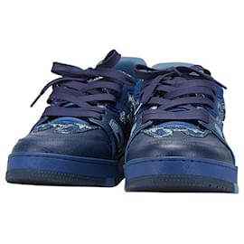 Louis Vuitton-Louis Vuitton Monogram NIGO Collaboration Sneakers-Navy blue