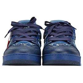 Louis Vuitton-Louis Vuitton Monogram NIGO Collaboration Sneakers-Navy blue