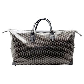 NUOVO BORSO DA VIAGGIO GOYARD BOEING 55 48H WEEKEND IN TELA E PELLE NERA Nero