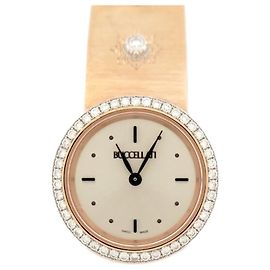 BUCCELLATI MACRI WATCH WAULDG015795 24 MM QUARTZ YELLOW GOLD 18K DIAMONDS Golden
