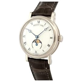 Breguet-NEUF MONTRE BREGUET CLASSIQUE 9087BB 30MM AUTOMATIQUE OR 18K MOONPHASE-Argenté