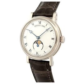 NUEVO BREGUET CLASSIQUE 9087BB 30MM AUTOMÁTICO ORO 18K FASE LUNAR Plata