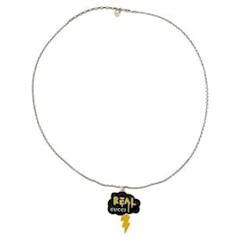 Gucci-COLLIER GUCCI REAL GUCCI GHOST THUNDERBOLT CLOUD TROUBLE ANDREW ARGENT 925-Argenté