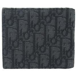 Dior-DIOR JACQUARD CANVAS OBLIQUE BLACK WALLET 2OBBH027YSE BLACK WALLET-Black
