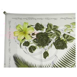 Hermès-VINTAGE HERMES SCARF FLEURS DE L'OPERA 1ST EDITION SQUARE 90 SILK-Pink