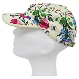Gucci-GUCCI BASEBALL CAP 517074 GG FLOWER PATTERNS XL 55-59CM FLOWER CAP-Multiple colors