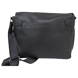 Louis Vuitton-LOUIS VUITTON ROMAN TAIGA LEATHER ANTHRACITE M32682 MESSENGER BAG-Dark grey