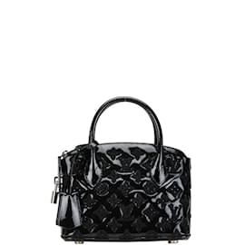 Louis Vuitton-Louis Vuitton Monogram Vernis Lockit BB Bouclette Handbag-Black