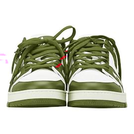 Louis Vuitton-Louis Vuitton Monogram LV Trainer Line Sneakers-White,Red