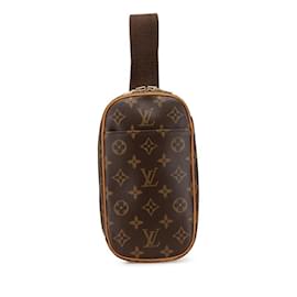 Louis Vuitton-Louis Vuitton Monogram Pochette Ganjou Body Bag-Brown