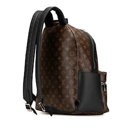 Louis Vuitton-Louis Vuitton Monogram Macassar Discovery Backpack PM-Brown,Black