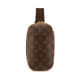 Louis Vuitton-Louis Vuitton Monogram Pochette Ganju Body Bag-Brown