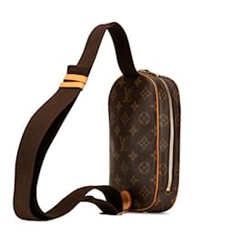 Louis Vuitton-Louis Vuitton Monogram Pochette Ganju Body Bag-Brown