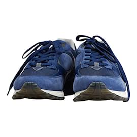 Louis Vuitton-Louis Vuitton Damier Infini Runaway Line Sneakers-Blue