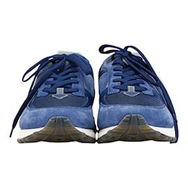 Louis Vuitton-Louis Vuitton Damier Infini Runaway Line Sneakers-Blue