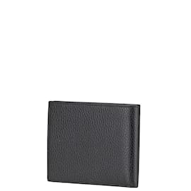 Gucci-Gucci Bi-fold Wallet in Black Leather-Black