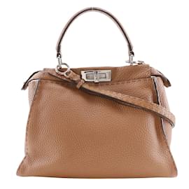 Fendi-Sac à main Fendi Peekaboo Regular-Marron
