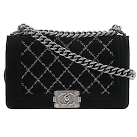 Chanel-Chanel Boy Chanel 25 Shoulder Bag-Black