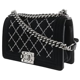 Chanel-Chanel Boy Chanel 25 Shoulder Bag-Black