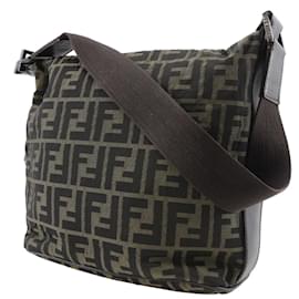 Fendi-Sac à épaule Fendi Zucca-Marron