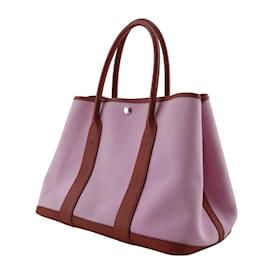 Hermès-Hermes Garden PM Tote Bag-Rose,Rouge