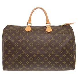 Louis Vuitton-Louis Vuitton Speedy 40 Monogram Handbag-Brown,Monogram